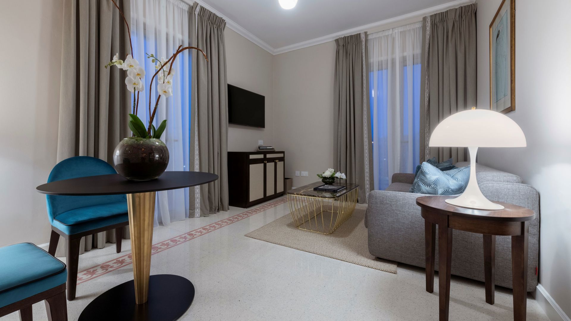 Valletta Suite Living Room at The Phoenicia Malta