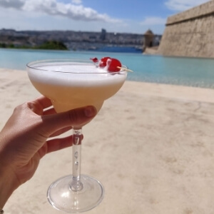 Cocktails at the Bastion Pool - The Phoenicia Malta