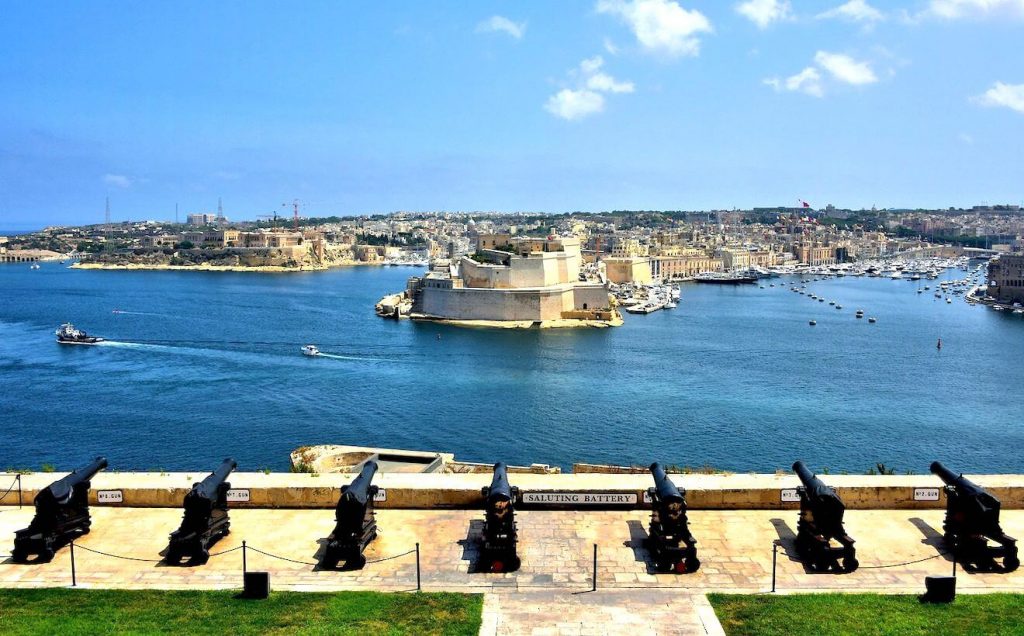 Valletta malta winter sun